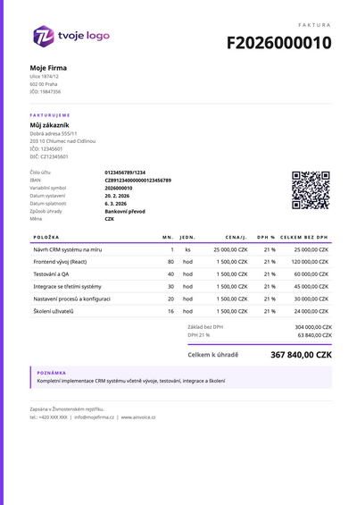 Šablona Purple